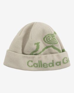 Шапка Pathway Logo Beanie молочный / зеленое яблоко