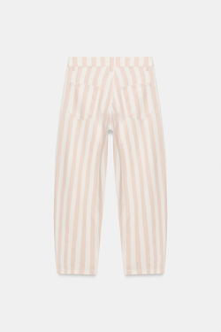 ZARA ЗАУЖЕННЫЕ ДЖИНСЫ В ПОЛОСКУ СО СРЕДНЕЙ ПОСАДКОЙ — ZW COLLECTION, ПОЛОСКИ
