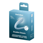 Голубой многофункциональный стимулятор 18см для пар Satisfyer Double Classic Blue