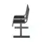 Секция стульев перфорированная двухместная неразборная на квадратной трубе без подлокотников