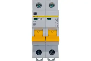 Автоматический выключатель IEK KARAT 2-полюсный C63 4,5кА ВА47-29
