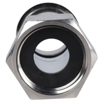 ROMMER Переходник с накидкой гайкой 15x1/2" из нержавеющей стали прессовой