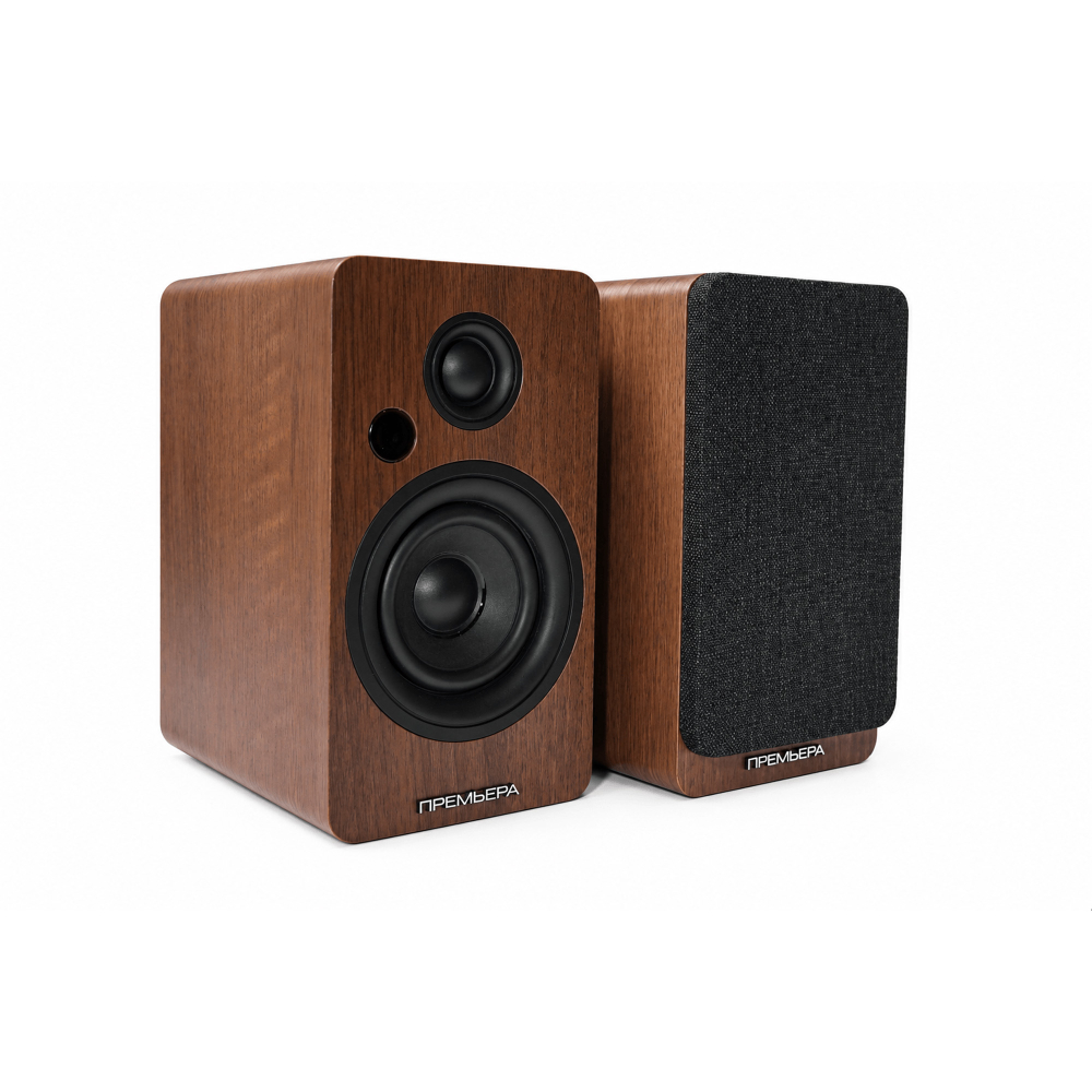 Premiera RS-301A Walnut — активная полочная акустическая система