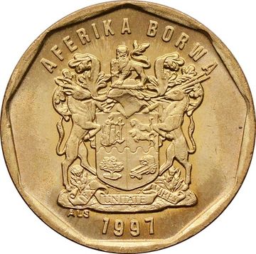 20 центов 1997 ЮАР