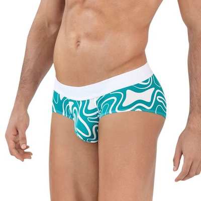 Бирюзовые трусы-брифы с принтом Dynamic Classic Brief (Размер: XL) (Цвет: бирюзовый)