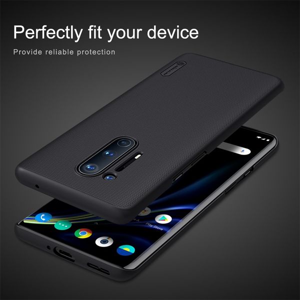 Пластиковый чехол-бампер Nillkin Super Frosted Shield для One Plus 8 Pro (зеленый)