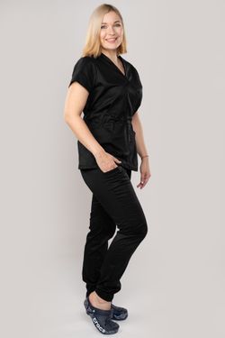 Костюм медицинский женский 386 ЧЕРНЫЙ
