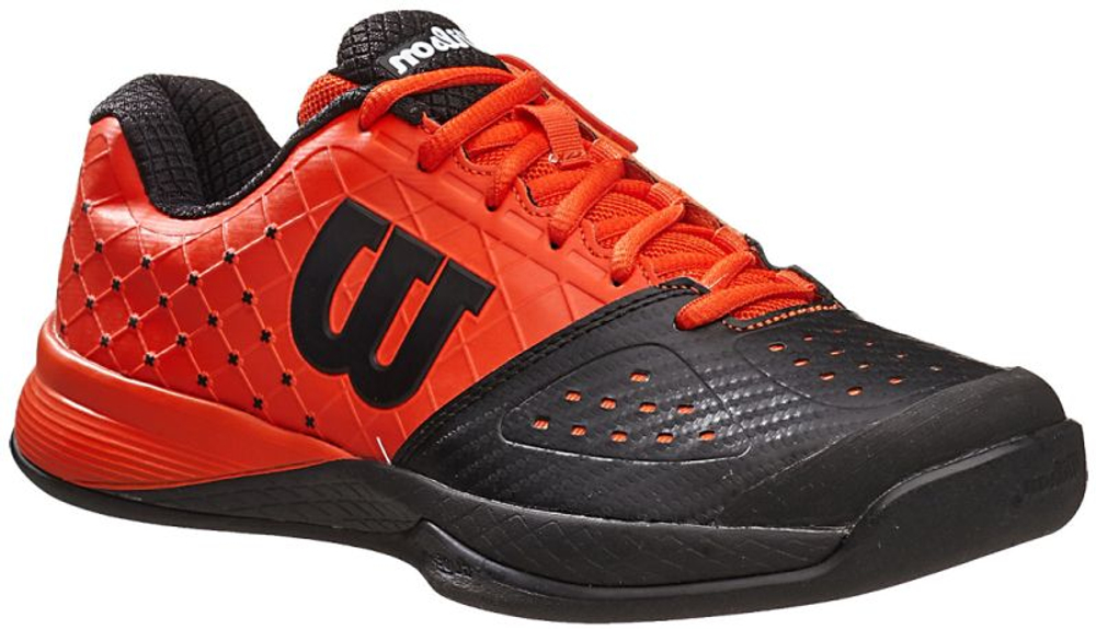 Детские теннисные кроссовки Wilson Glide Jr — чёрный/томатно-красный/чёрный