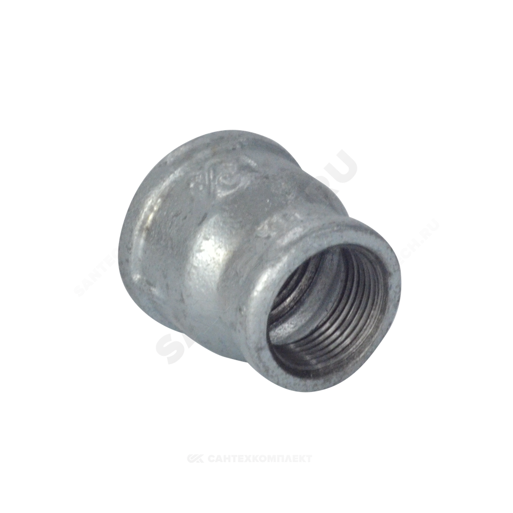 Муфта переходная чугун оц Ду 40х32 (1 1/2"х1 1/4") ВР Fittex PLUS