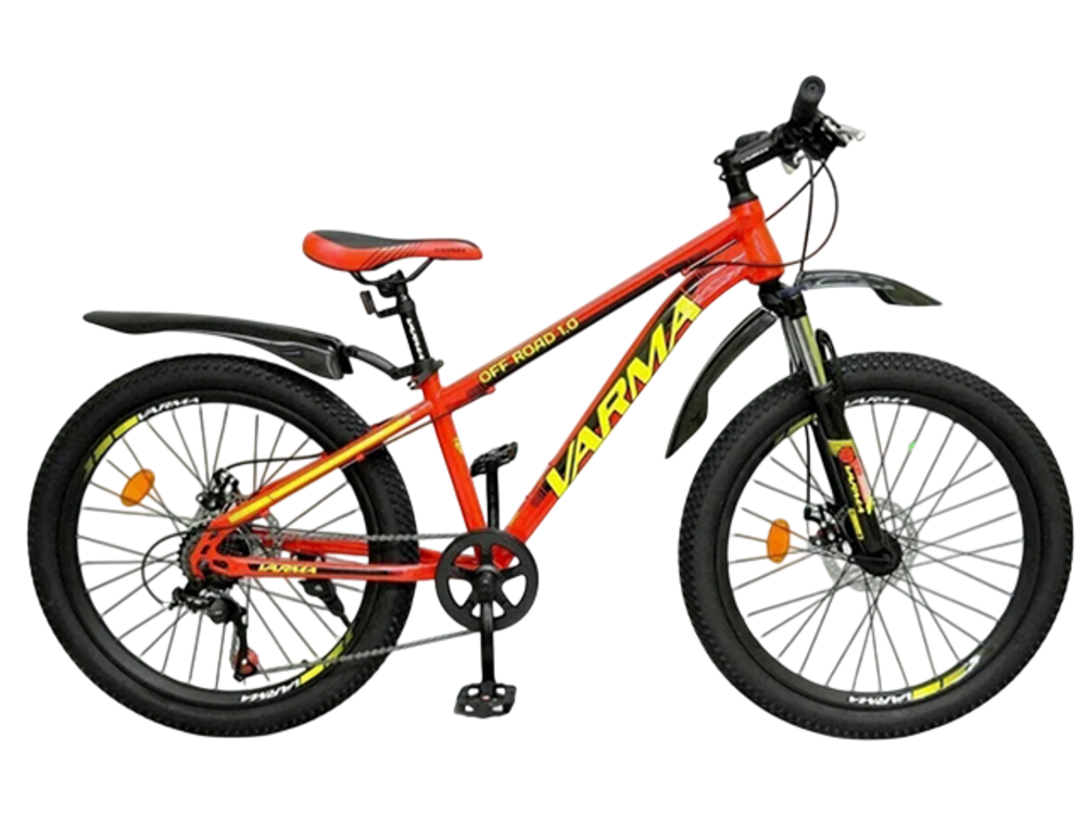Велосипед 24" Varma OFF-ROAD 1.0 р.13" 7ск.  ст.  красный