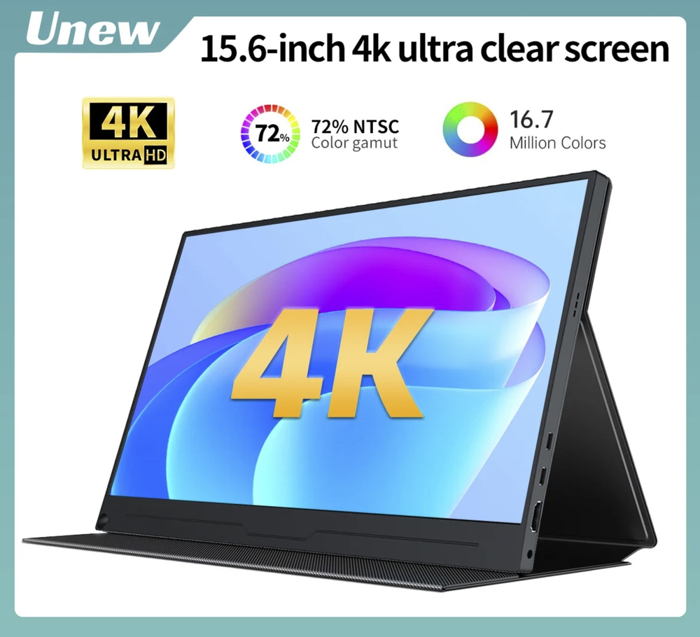 15.6" Портативный монитор Unew CX156-C 4К IPS 3840х2160, 60 Гц