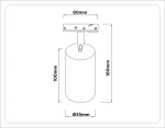 Светильник трековый GL5133 BK черный GU10 max 12W