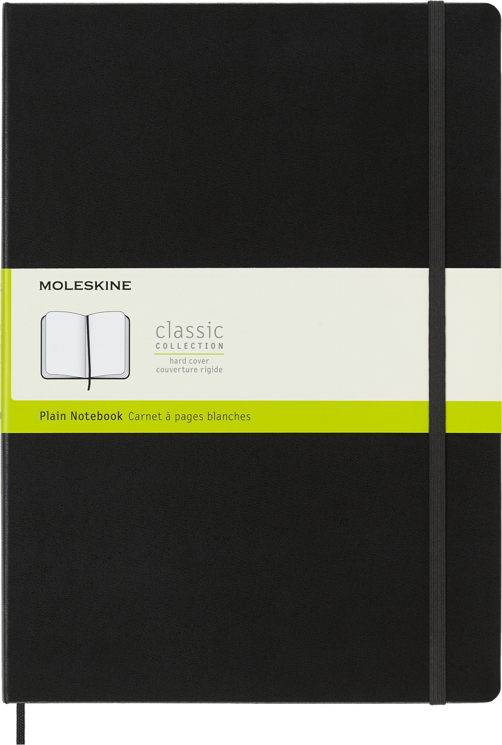 Блокнот Moleskine Classic (QP112) A4 192стр. нелинованный твердая обложка черный