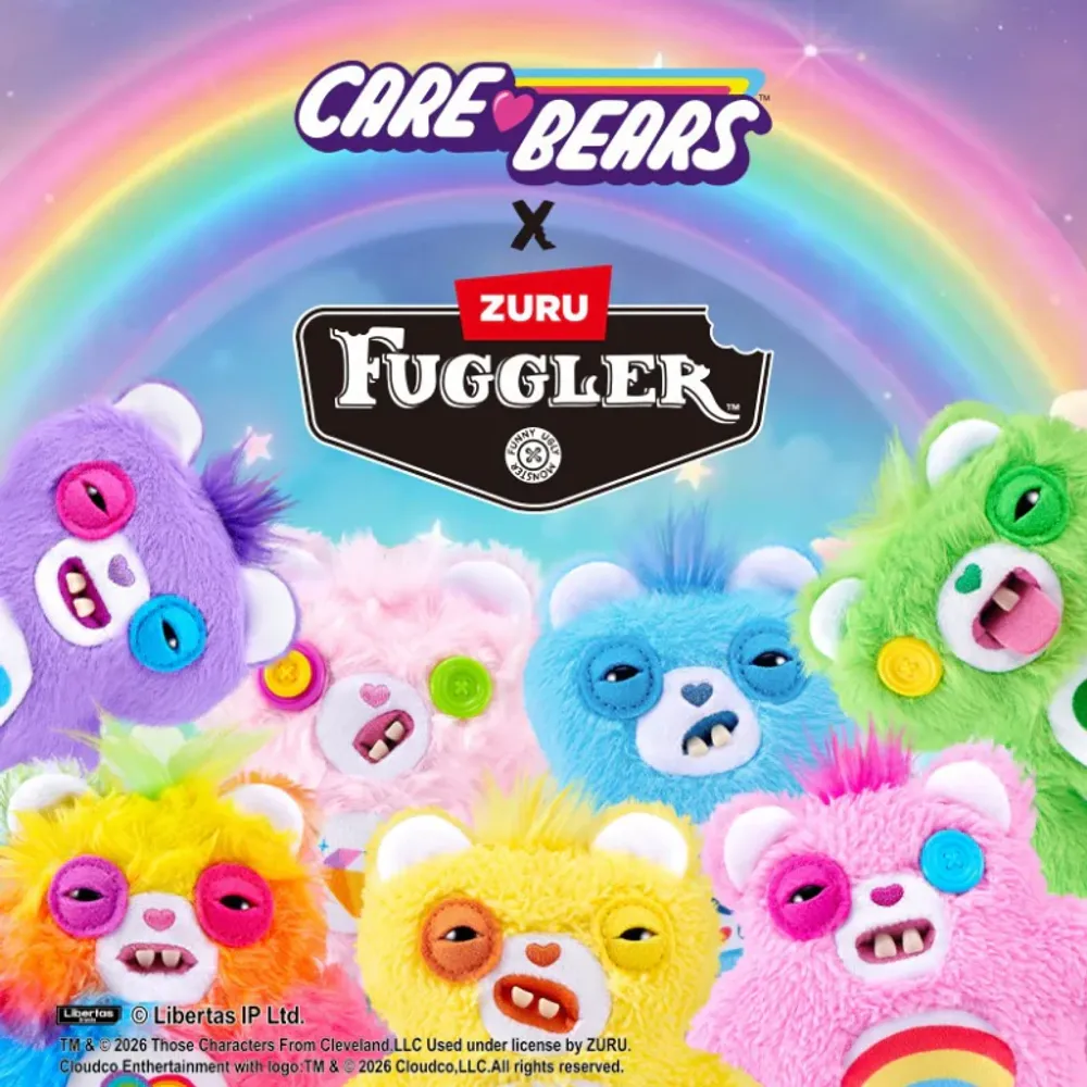 Рандомный брелок Blind Box Fuggler Care Bears plush keychain