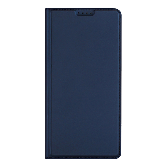 Чехол книжка из PU кожи синего цвета от Dux Ducis для смартфона ASUS Zenfone 12 Ultra, серия Skin Pro Series Case