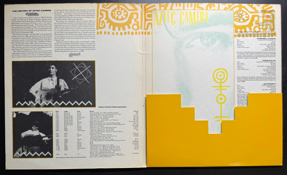 Aztec Camera ‎– Backwards And Forwards (США 1985г.) 10"