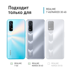 Чехол ROSCO для realme 7;realme Narzo 30 оптом (арт. RM-7-HARD-TPU-TRANSPARENT)