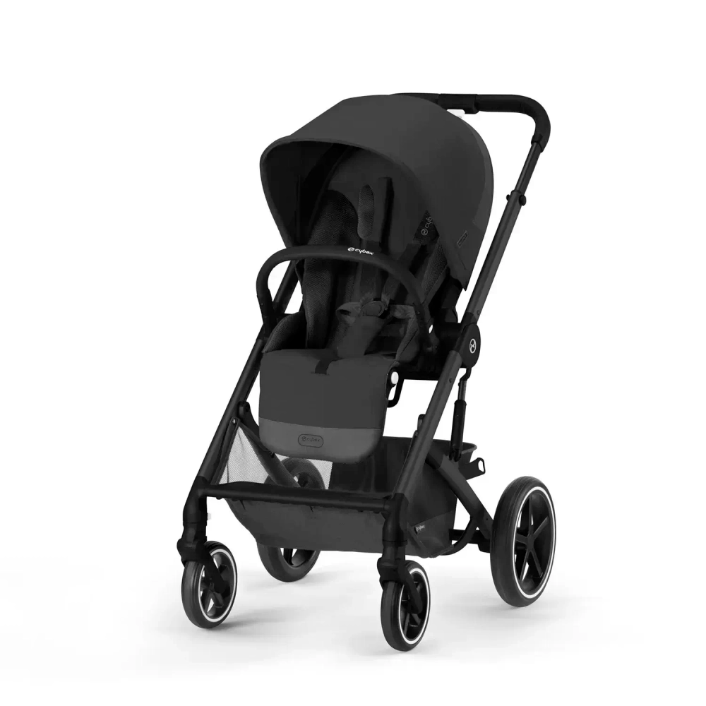 Коляска 2 в 1 Cybex Balios S Lux BLK 2025 (с дождевиками), Moon Black