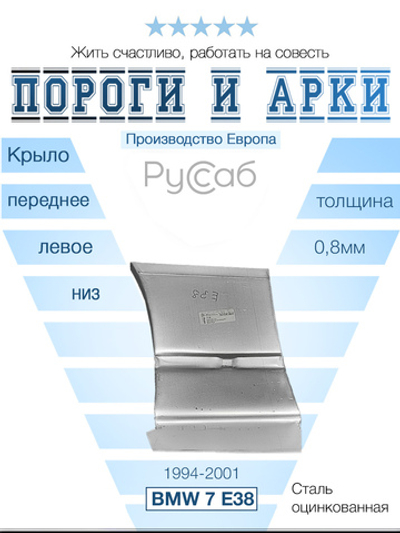 Ремкомплект крыла левый BMW 7 Series E38 1994-2001 (Polcar) седан, универсал