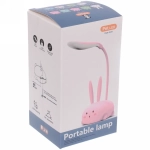 Настольная лампа «Marmalade-Зайчик» LED 9,2*6,8*28,5см USB 3.w 5v, Розовый