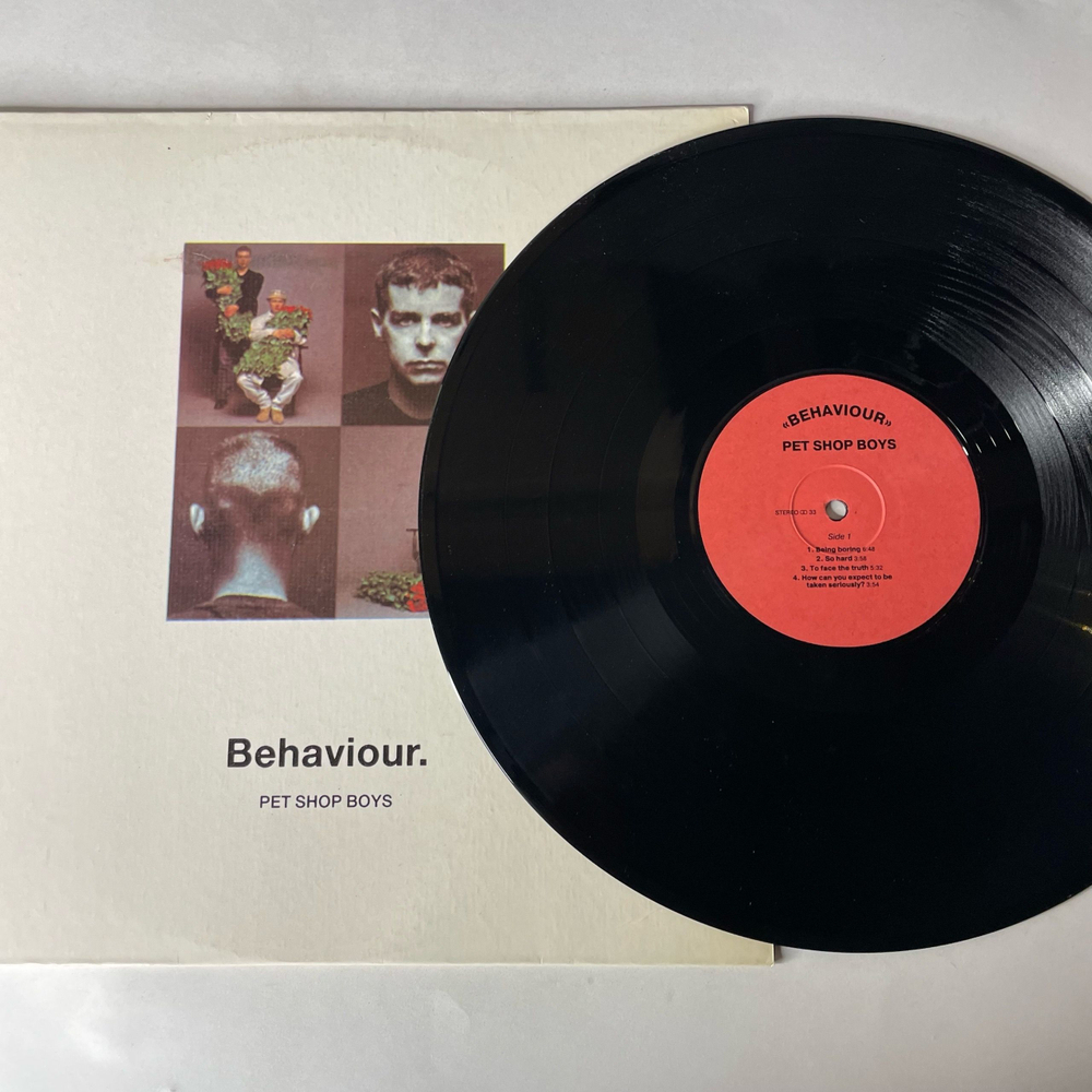 Винтажная виниловая пластинка LP Pet Shop Boys Behaviour (Россия 1992)