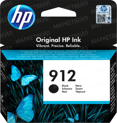 Картридж HP 912 (3YL80AE) для OfficeJet 8013/8015/8023 черный (0.3K)
