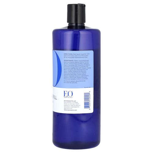 EO Products, мыло для рук, запасной блок, успокаивающая французская лаванда, 946 мл (32 жидк. унции)