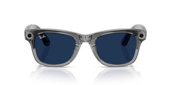 Умные очки Ray-Ban Meta Wayfarer Gen 2 (RW4012) Shiny Transparent Grey/Clear/Sapphire Transitions S53 T155