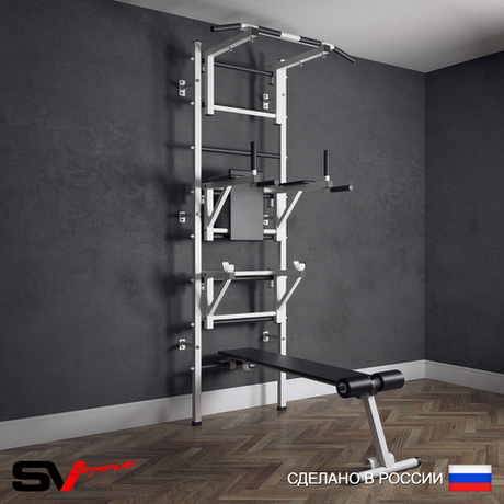Шведская стенка Sv Sport (Турник стандарт/Брусья/Стойка/Скамья)