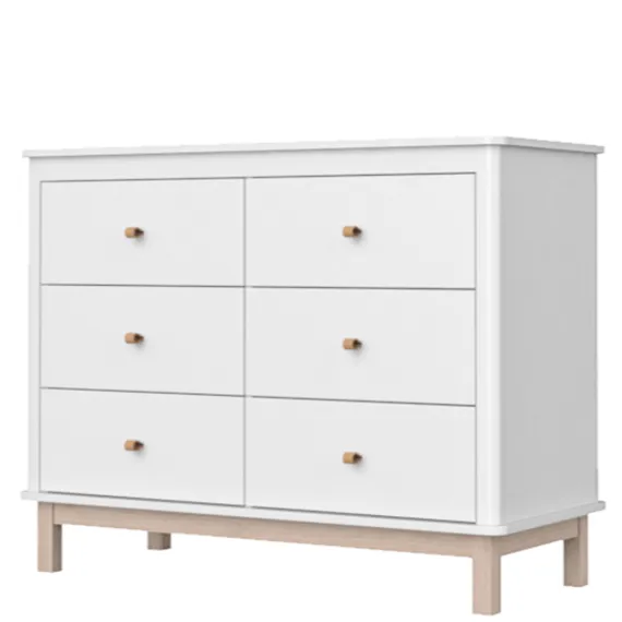 Комод Classic 6 ящиков (белый)