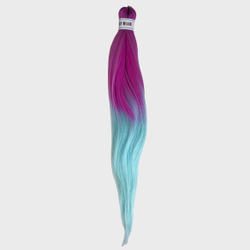 Канекалон M01 Easy Braid (искусственные волосы) 3 цветный Hot plum/mint/ light mint