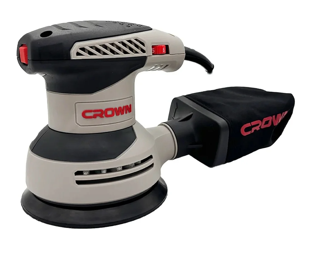 Шлифмашина эксцентриковая Crown Construction 320Вт 125мм