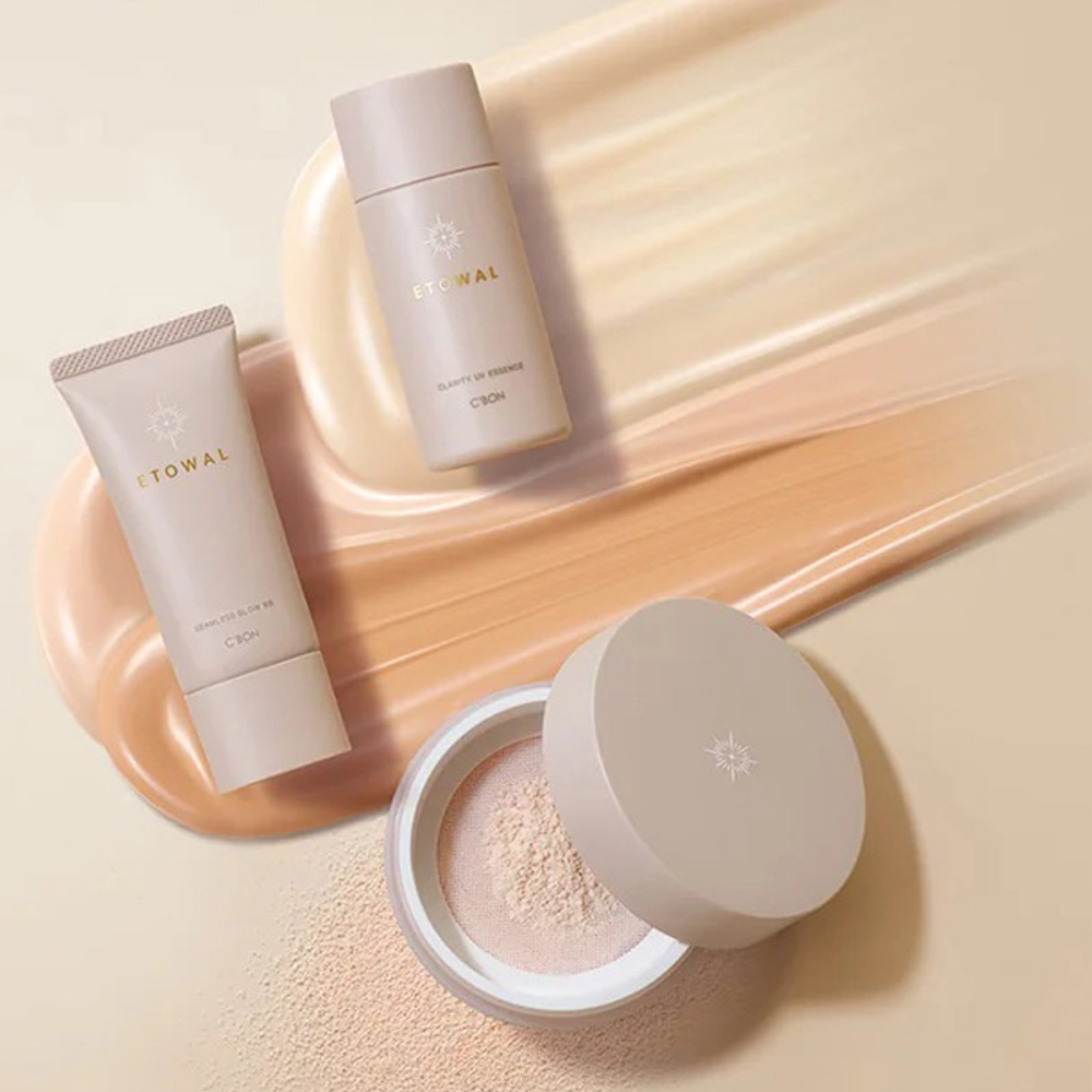 C'BON Рассыпчатая пудра с эффектом сияния, без запаха Этуаль СБОН-Etowal Silky Lucent Powder, 35 г