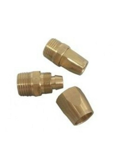 Соединитель резьбовой 1/2''с зажимом для шланга 10*14мм (наруж. резьба) RockForce##Rock FORCE RF-B1410/4