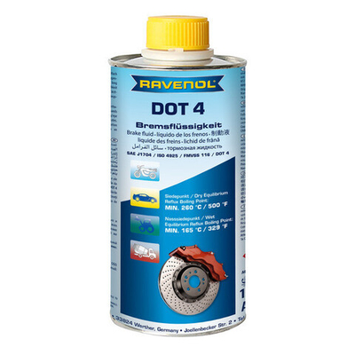 Тормозная жидкость RAVENOL DOT-4 (0,5 л)