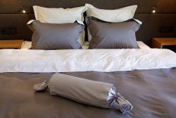 Постельное белье 2 спальное евро Von der Thannen Twist grey&white Серый##Бежевый##Белый