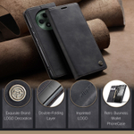 Чехол-книжка CaseMe Matte OPPO Reno 12F/12FS