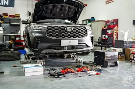 Усиленная тормозная система Ford Explorer U625 Рестайлинг 2024+ Форд Эксплорер Тормоза Суппорт Тормозные диски Колодки