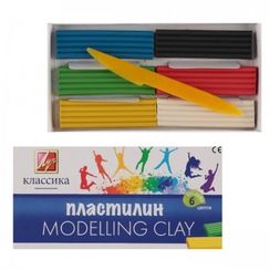 Пластилин 6 цв. "Классика" (Детство)