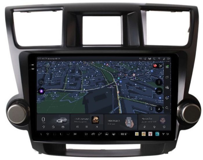 Магнитола для Toyota Highlander 2 2007-2013 XU40 - Kuberg DUDU7 OL-1431-1 QLed+2K, Android 13, Быстрейшая, UIS7870 (DUDU7), CarPlay, SIM-слот