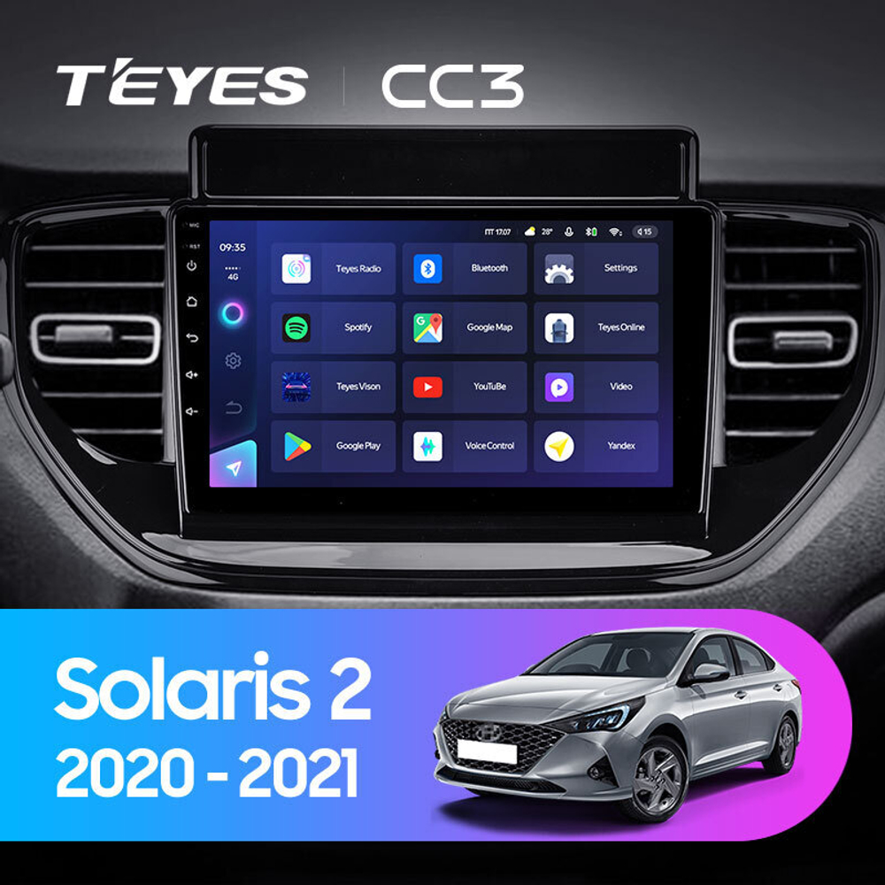 Teyes CC3 9" для Hyundai Solaris 2020-2021