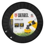 Леска для триммера двухкомпонентная квадрат, 4,0мм х 62м, на DIN катушке EXTRA CORD Denzel — фото 3