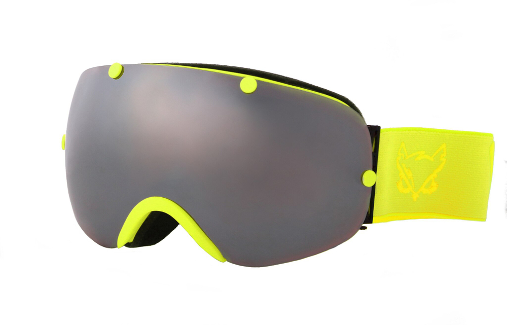Маска Vizzo Spherix lime/grey mirror