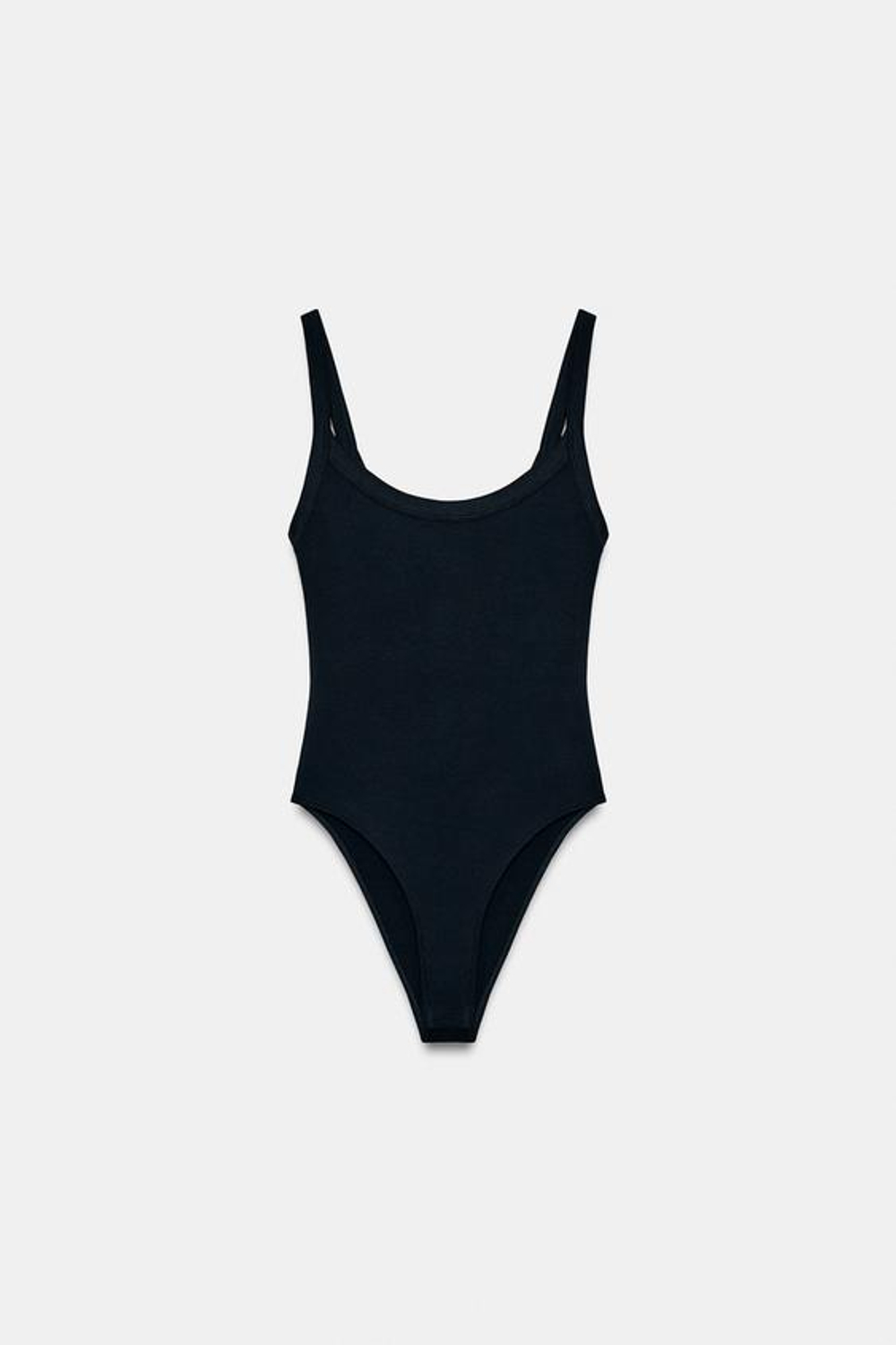 Хлопковый боди на бретелях - ZARA