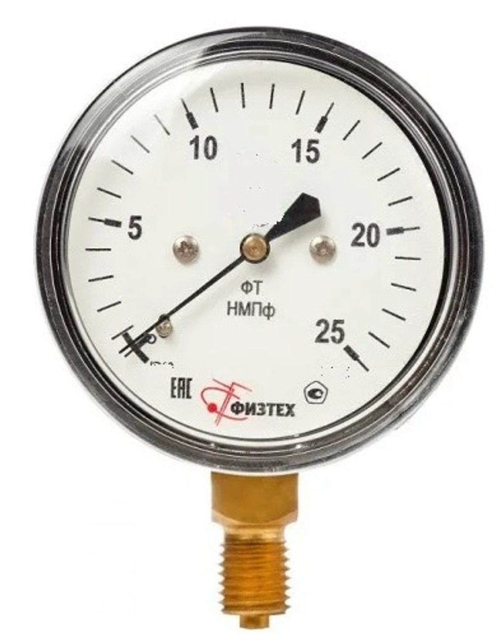 Манометр низкого давления (напоромер) НМПф, 63мм, 0....6 кПа, М12*1.5, РШ