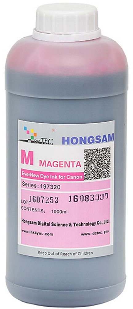 Чернила DCTec — HONGSAM водорастворимые для Canon iPF500, iPF605, iPF750 серия: 197320 Пурпурный 1000мл. Чернила DCTec — HONGSAM водорастворимые для Canon iPF500, iPF605, iPF750 серия: 197320 Пурпурный 1000мл.