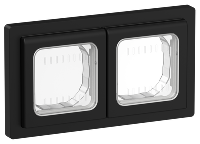 FLITE Рамка 2-местная IP55 Рпро-2-55-ФлЧ черный IEK