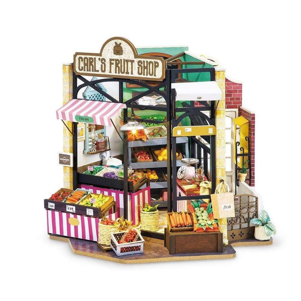 Овощная лавка Carl's Fruit Shop от Rolife - Интерьерные конструкторы-румбокс, сборная модель