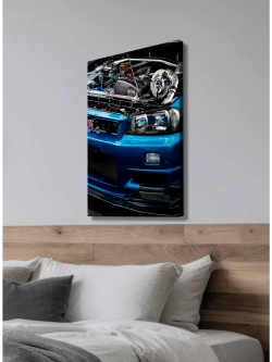 Картина "Nissan Skyline", для интерьера 50х70см 1шт.