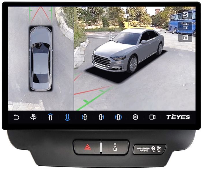 Магнитола для KIA Ceed 3 2018-2020 - Teyes CC3-2K-360 монитор 13" 2K QLED на Android 10, Быстрая, CarPlay, 4G SIM-слот, 4 камеры в комплекте